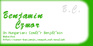 benjamin czmor business card